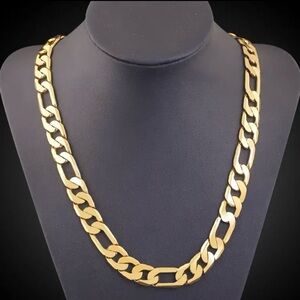 Men’s 18k Fígaro Gold Plated Chain 20”/8mm